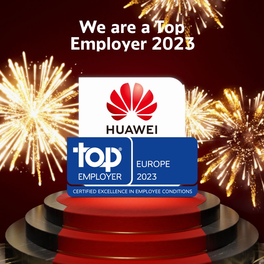 Huawei TOP Employer Europe Certification 2023